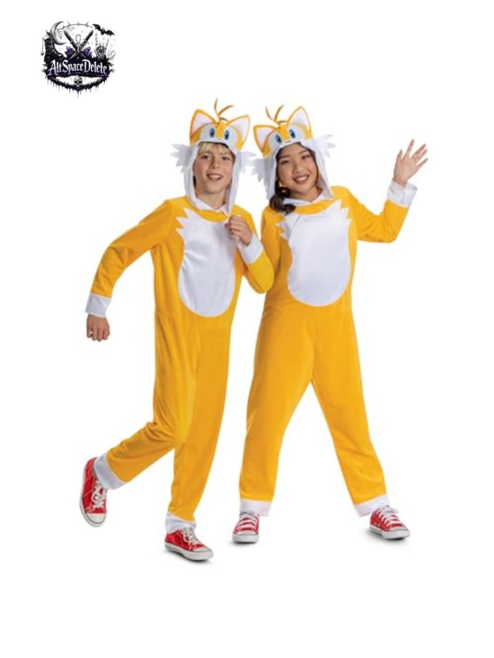 Sonic Tails Hooded Jumpsuit Costume for Kids